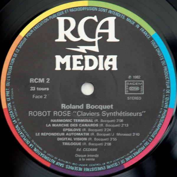 descargar álbum Roland Bocquet - Robot Rose Claviers Synthétiseur