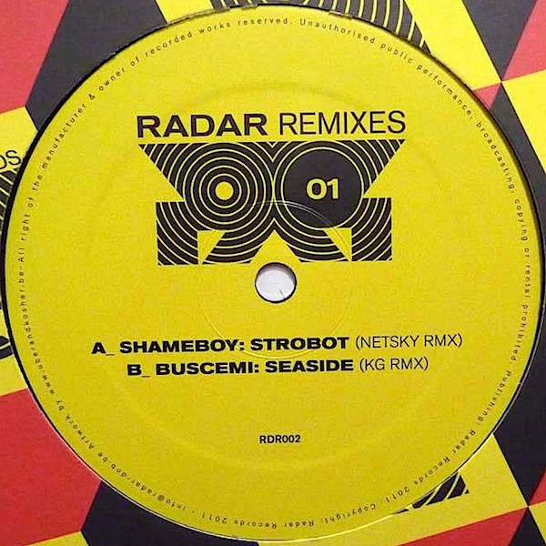 Shameboy Buscemi Radar Remixes 01 2011 Vinyl Discogs