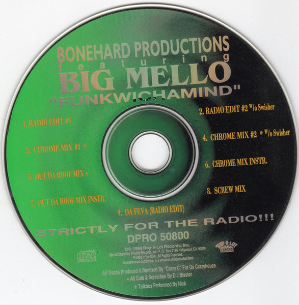 Big Mello – Funkwichamind (1994, CD) - Discogs