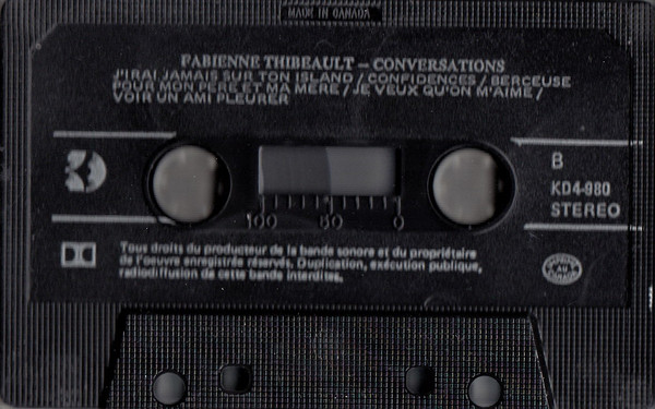 Fabienne Thibeault - Conversations | Kébec-Disc (KD4-980) - 4