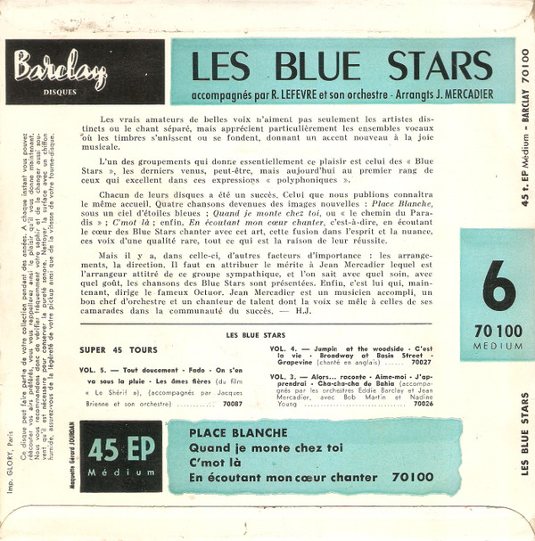 descargar álbum Les Blue Stars - Place Blanche