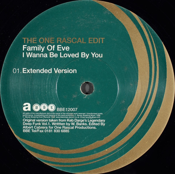 Family Of Eve – I Wanna Be Loved By You (1998, Vinyl) - Discogs