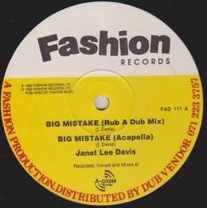 Janet Lee Davis - Big Mistake / Late Night Blues album cover