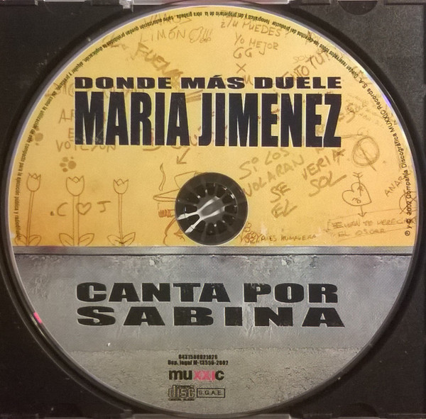 ladda ner album María Jiménez - Donde Más Duele Canta Por Sabina