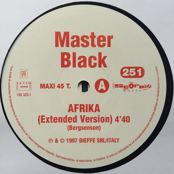 Album herunterladen Master Black - Afrika