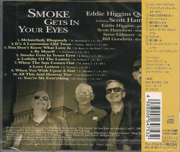 Eddie Higgins Quartet Featuring Scott Hamilton – Smoke Gets In