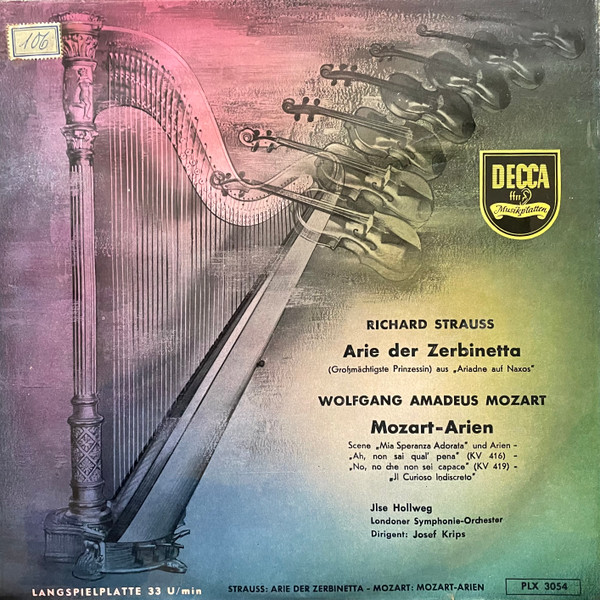 Richard Strauss, Wolfgang Amadeus Mozart / Ilse Hollweg, Josef Londoner Symphonie-Orchester – Arie Der Zerbinetta/ (Vinyl) - Discogs