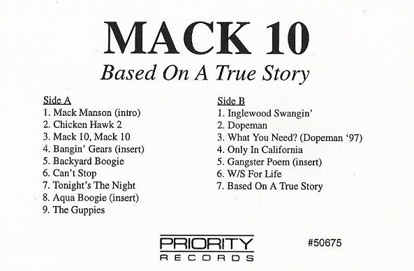 Mack 10 – Based On A True Story (1997, Cassette) - Discogs