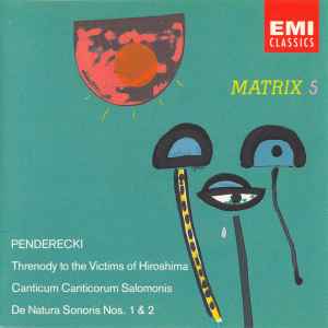 Krzysztof Penderecki - Threnody To The Victims Of Hiroshima / Canticum Canticorum Salomonis / De Natura Sonoris Nos. 1 & 2 album cover