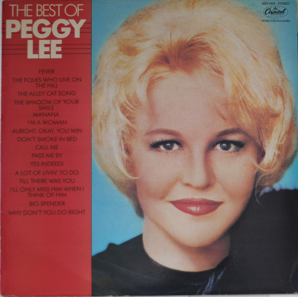 Peggy Lee – The Best Of Peggy Lee (1983, Vinyl) - Discogs