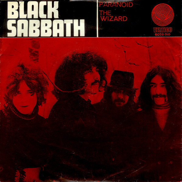 Black Sabbath – Paranoid / The Wizard (1970, 3-Prong Centre, Vinyl 