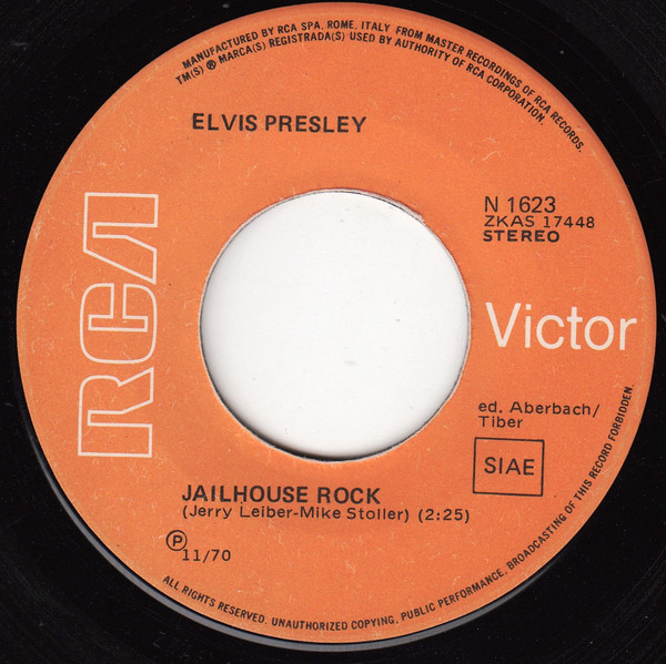 télécharger l'album Elvis Presley - Jailhouse Rock Love Me Tender