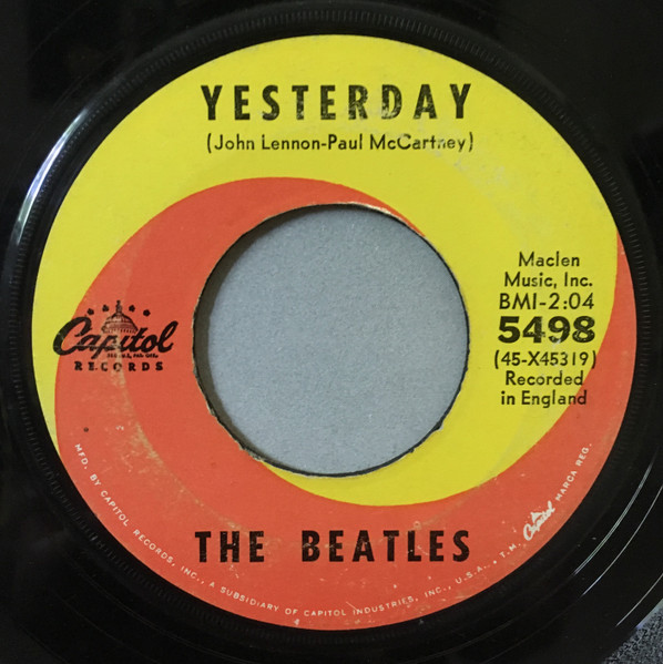 The Beatles – Yesterday (1968, Vinyl) - Discogs