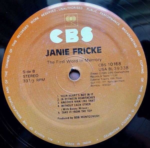 descargar álbum Janie Fricke - The First Word In Memory