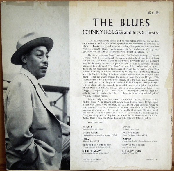 lataa albumi Johnny Hodges And His Orchestra - The Blues