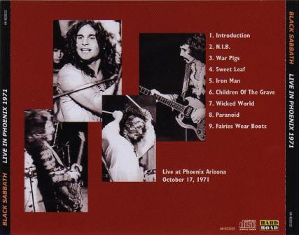 baixar álbum Black Sabbath - Live In Phoenix 1971