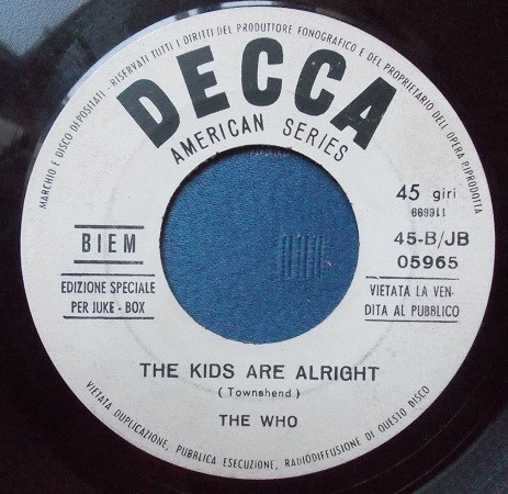 The Who - The Kids Are Alright | Releases | Discogs