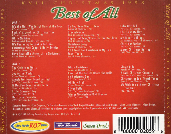 lataa albumi Various - KVIL Christmas 1998 Best Of All