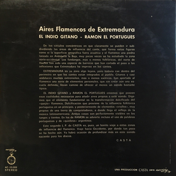 télécharger l'album El Indio Gitano, Ramon El Portugues - Aires Flamencos De Extremadura