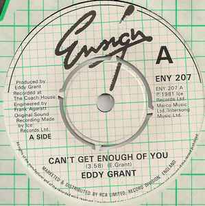 Eddy Grant - Can't Get Enough Of You album cover