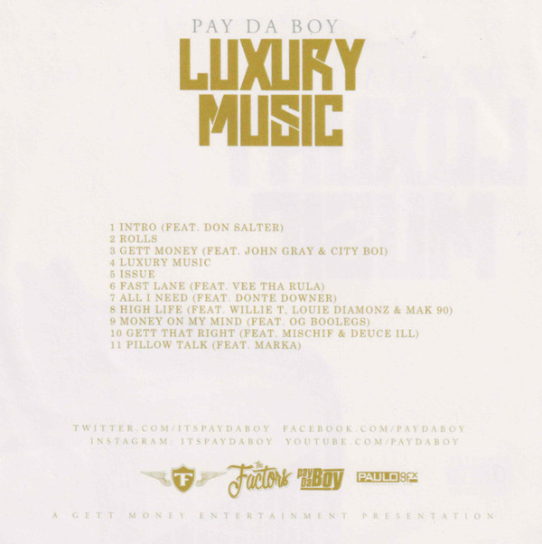 last ned album Pay Da Boy - Luxury Music