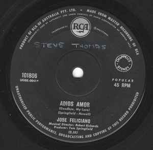 José Feliciano - Adios Amor / At Day's End album cover