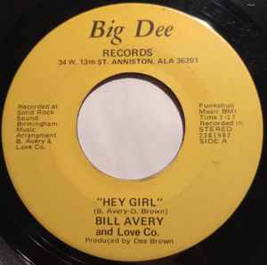 Bill Avery And Love Co. - Hey Girl album cover