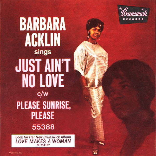 Barbara Acklin – Just Ain't No Love (1968, Pinckneyville Pressing