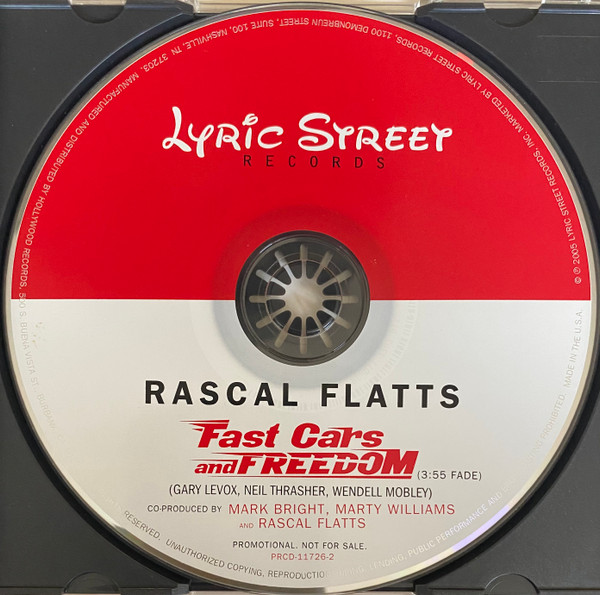 Rascal Flatts Fast Cars And Freedom 2005 CD Discogs