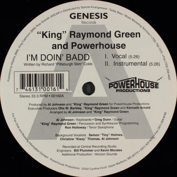 ladda ner album King Raymond Green And Powerhouse - Im Doin Badd