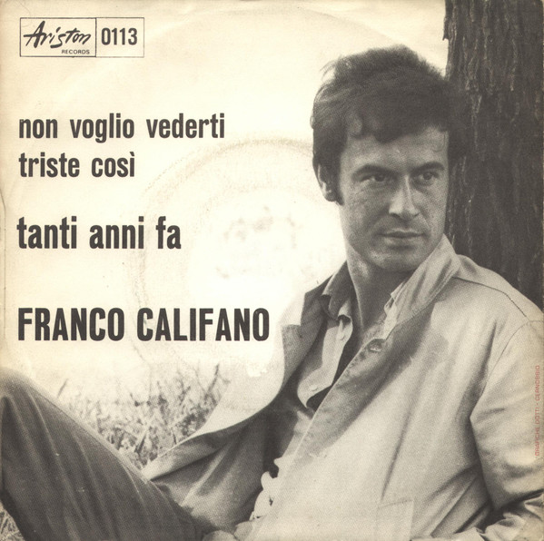 last ned album Franco Califano - Non Voglio Vederti Triste Così
