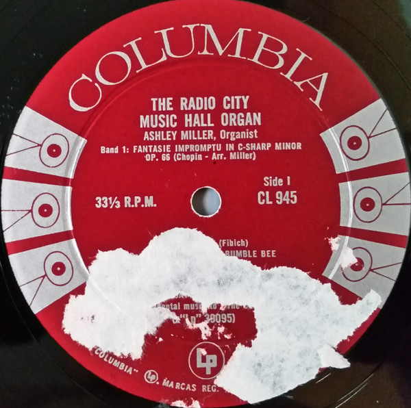 Ashley Miller - The Radio City Music Hall Organ | Columbia (CL 945) - 3