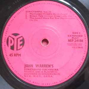 The John Warren Orchestra - Strictempo Vol. 4 album cover