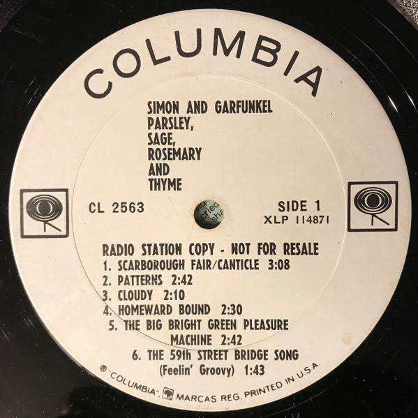 Buy Simon & Garfunkel : Parsley, Sage, Rosemary And Thyme (LP,Album,Reissue)  Online for a great price - Slow Turnin Vinyl