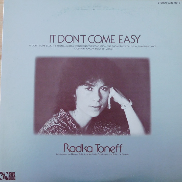 Radka Toneff – It Don't Come Easy (1980, Vinyl) - Discogs