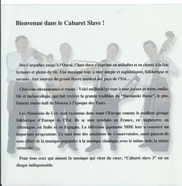 baixar álbum Les Musiciens De Lviv - Cabaret Slave 3