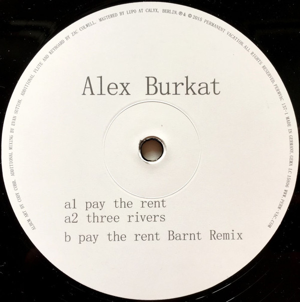 Alex Burkat - Pay The Rent | Permanent Vacation (PERMVAC 137-1) - main