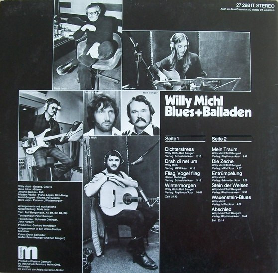 lataa albumi Willy Michl - Blues Balladen