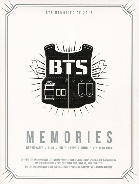 BTS – Memories Of 2015 (2016, DVD) - Discogs