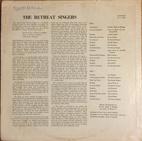ladda ner album The Retreat Singers - A Folk Song Life Of Christ