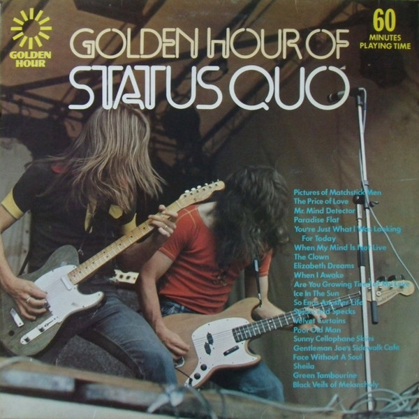 Обложка конверта виниловой пластинки Status Quo - Golden Hour Of Status Quo