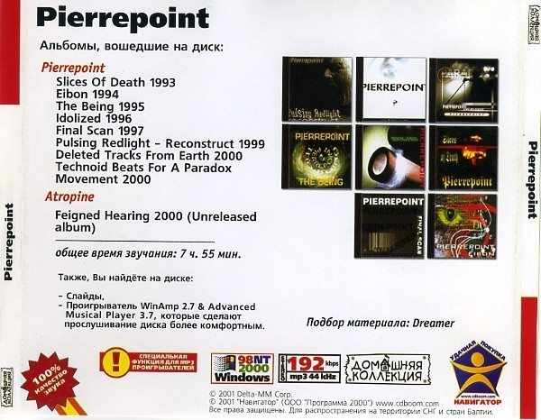 baixar álbum Pierrepoint а также Atropine - Pierrepoint 1993 2000