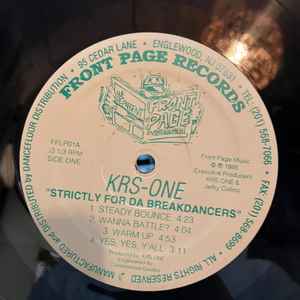 KRS-One – Strictly For Da Breakdancers (1995, Green Label, Vinyl