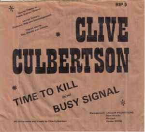 CLIVE CULBERTSON   Time To Kill  CD 廃盤