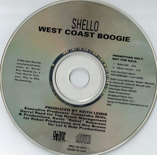 Shello – West Coast Boogie (1994, CD) - Discogs