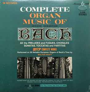 Johann Sebastian Bach - Complete Organ Music Of Johann Sebastian Bach album cover