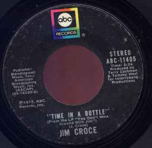 Jim Croce - Time In A Bottle album cover
