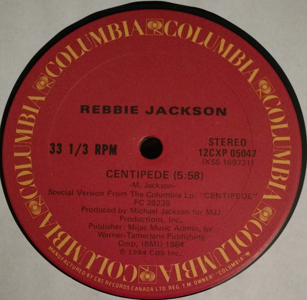 Rebbie Jackson – Centipede (1984, Carrollton Pressing, Vinyl 
