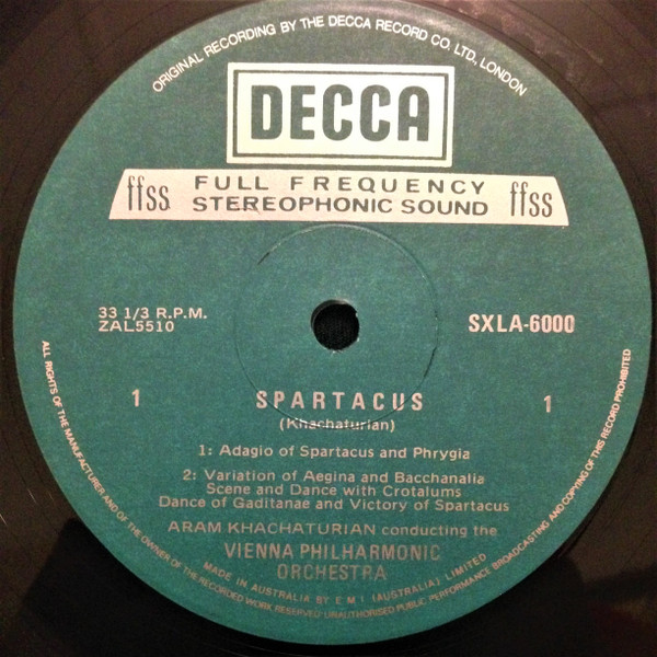 Album herunterladen Khatchaturian Conducting The Vienna Philharmonic Orchestra - Spartacus Gayaneh