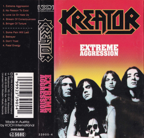 Kreator – Extreme Aggression (1996, Cassette) - Discogs